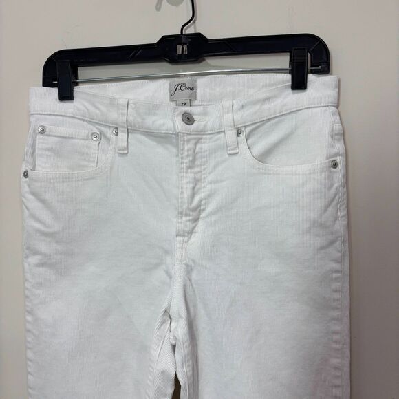 J Crew Vintage Straight Corduroy Pants Women 29 Gray White Bundle Preppy Autumn - Picture 6 of 13